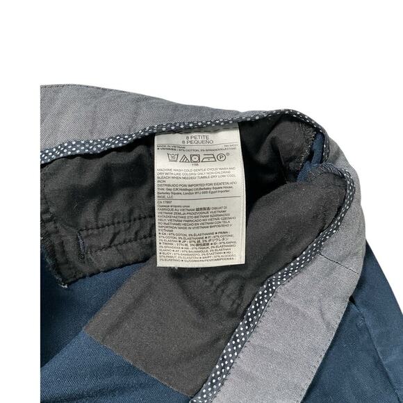 Banana Republic Hampton Fit Petite Size 8P Stretchy 97% Cotton 3% Elasthane Blue - Picture 5 of 8